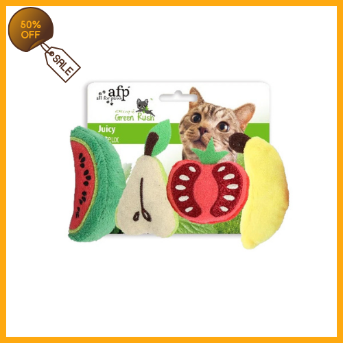 All For Paws Catnip Toys 3D Fruit Stimulates®