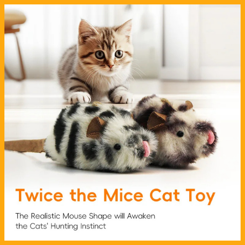 Electronic Sound Mouse Cat Toy 2 Pack®