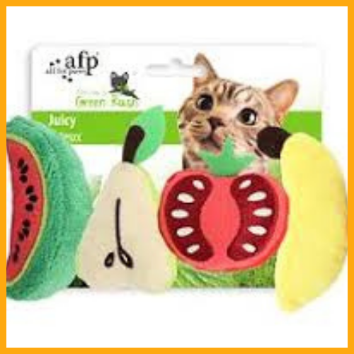 All For Paws Catnip Toys 3D Fruit Stimulates®