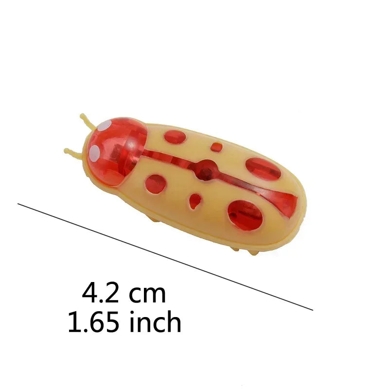 Funny Electric Bugs Catnip Toy Automatic Tunnel Mini Robot Bug Vibration Insect Toys For Cats Battery Operated Cockroach Ladybug